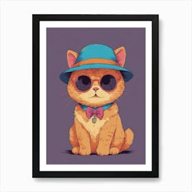 Cat In Hat 7 Art Print