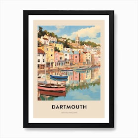 Devon Vintage Travel Poster Dartmouth 4 Art Print