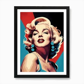 Marilyn Monroe Portrait Pop Art (15) Art Print