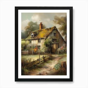 Printable Wall Art, Vintage Landscape, Farmhouse Wall Decorations, Vintage Landscape Oil Painting.12 Art Print