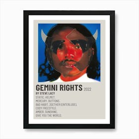 Gemini Rights 2022 Poster Decor Art Print