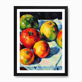 Jicama 2 Cezanne Style vegetable Art Print