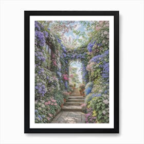 Garden Path 1 Art Print