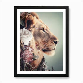 Portrait Of A Lion 3 Art Print