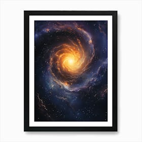 Spiral Galaxy In Space 3 Art Print