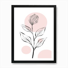 Nordic Rose Art Print