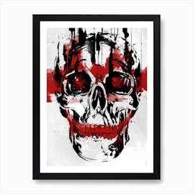 Ink Skull Art Print