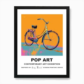 Poster Retro Bicycle Pop Art 2 Art Print