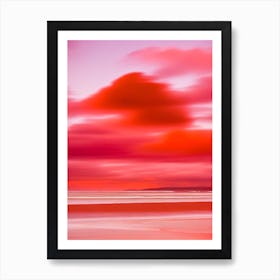 Dornoch Beach, Highlands, Scotland Pink Beach Poster