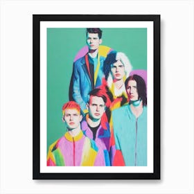 Foster The People Colourful Illustration Art Print