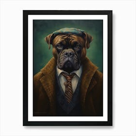 Gangster Dog Mastiff Art Print