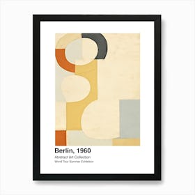 World Tour Exhibition, Abstract Art, Berlin, 1960 3 Art Print