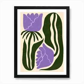 Purple Tulips 2 Art Print