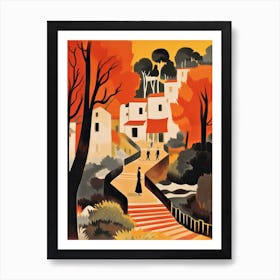 Mostar Old Bridge, Bosnia & Herzegovina Colourful 1 Art Print