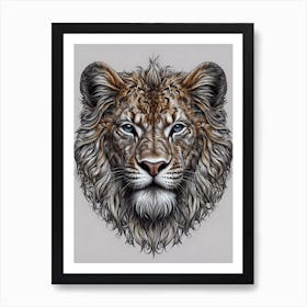 Lion Canvas Art Art Print