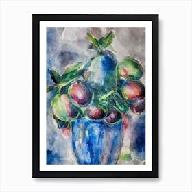 Mangosteen Classic Fruit Art Print