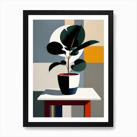 'Potted Plant' Abstract 1 Art Print