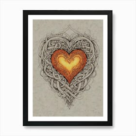 Celtic Heart 1 Art Print