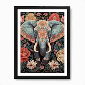 William Morris Elephant Vintage  Art Print