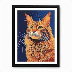 Somali Cat Relief Illustration 1 Affiche