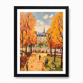 Autumn Gardens Painting Tuileries Garden France 2 Art Print