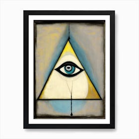 Enlightenment, Symbol, Third Eye Rothko Neutral Art Print