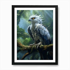 Feathers of the Forest: Harpy Eagle Print Art Print