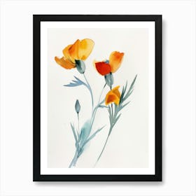 Poppies 101 Art Print