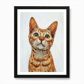 Egyptian Mau Cat Painting 4 Art Print