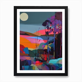 'Sunrise' Bright Abstract Landscape Art Print