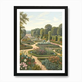 Garden At Versailles Art Print