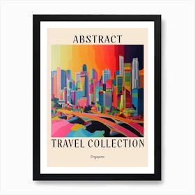 Abstract Travel Collection Poster Singapore 1 Art Print