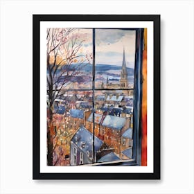 Winter Cityscape Inverness United Kingdom Art Print