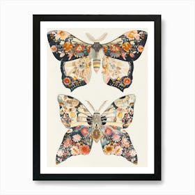 Radiant Butterflies William Morris Style 6 Art Print