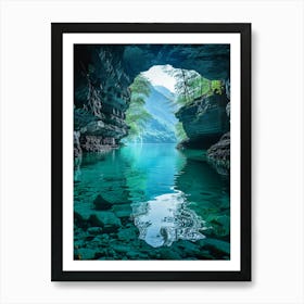 Caves In China 1 Art Print