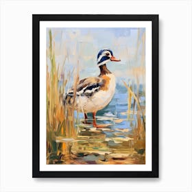 Bird Painting Wood Duck 1 Art Print