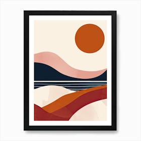 Sunset, Hygge Art Print