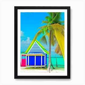 Ambergris Caye Belize Pop Art Photography Tropical Destination Art Print