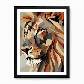 Abstract Lion 3 Art Print