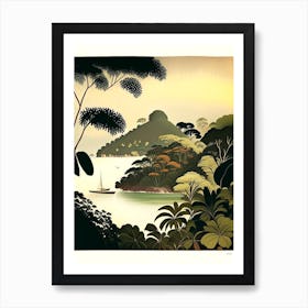 Pulau Kapas Malaysia Rousseau Inspired Tropical Destination Art Print