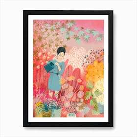 Watering The Dream Garden Art Print