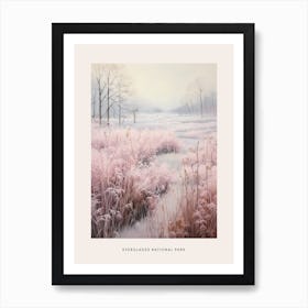 Dreamy Winter National Park Poster  Everglades National Park United States 2 Art Print