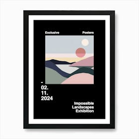 Impossible Landscapes Exhibition Archive Poster 24 Art Print