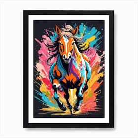 Colorful Horse Art Print