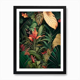 Jungle Adventure 8 Botanicals Art Print