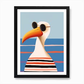 Little Pelican 2 Wearing Sunglasses Poster