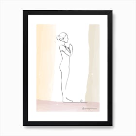 Prayer Pose Pranamasana Art Print