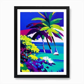 San Andres Island Colombia Colourful Painting Tropical Destination Art Print