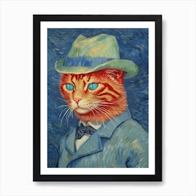 Portrait of a cat, Vincent van Gogh 3 Art Print