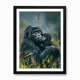 Rwanda Gorilla Art Print